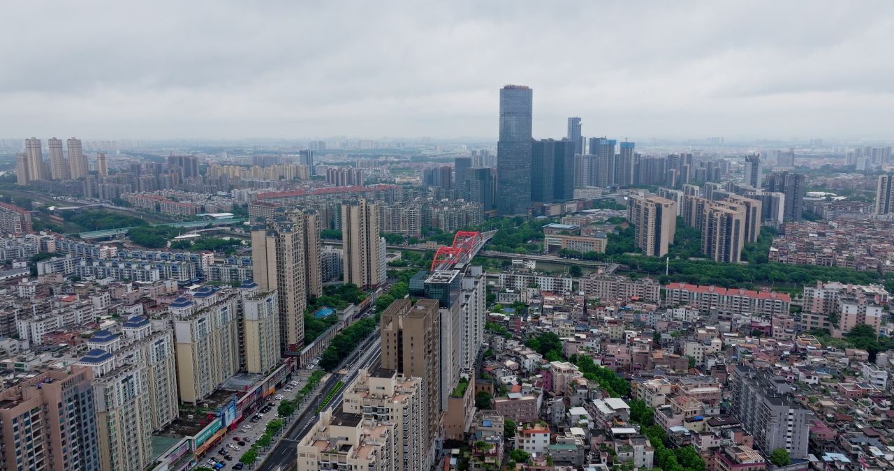 广东东莞城市建筑风光航拍 10