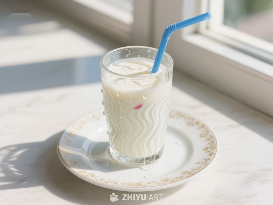 窗边的奶昔饮品