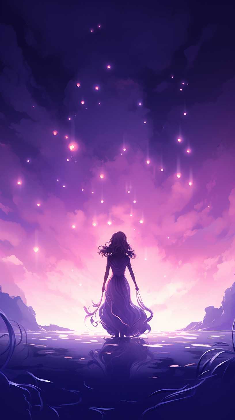 紫色艺术唯美背景