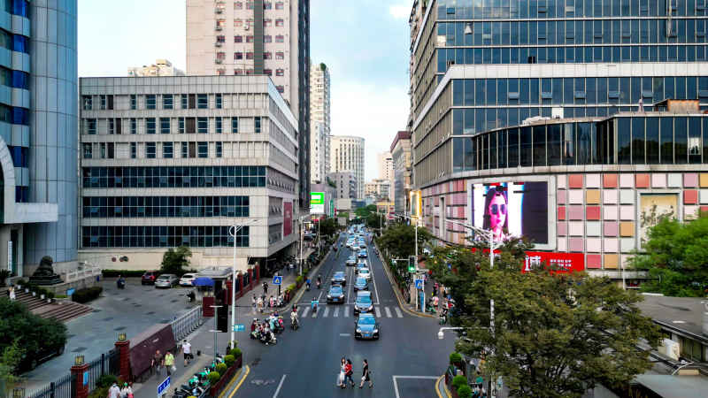 江西南昌城市风光航拍摄影图