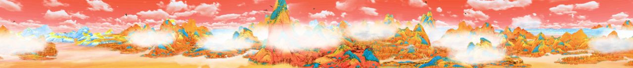 10K宽屏《千里江山》朝霞2版