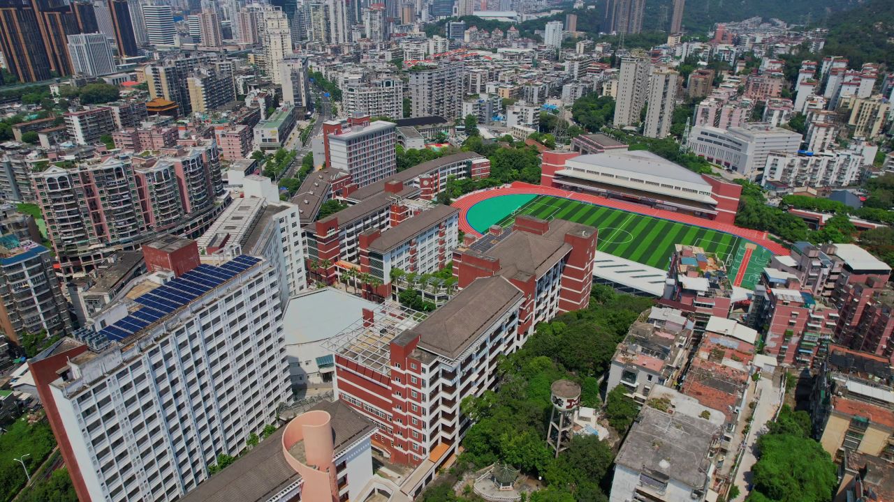 航拍厦门一中景观 1