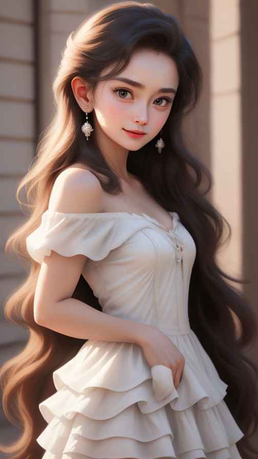 吊带美女