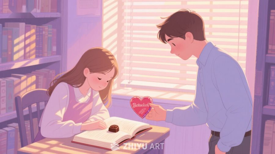 图书馆中的温馨互动 307