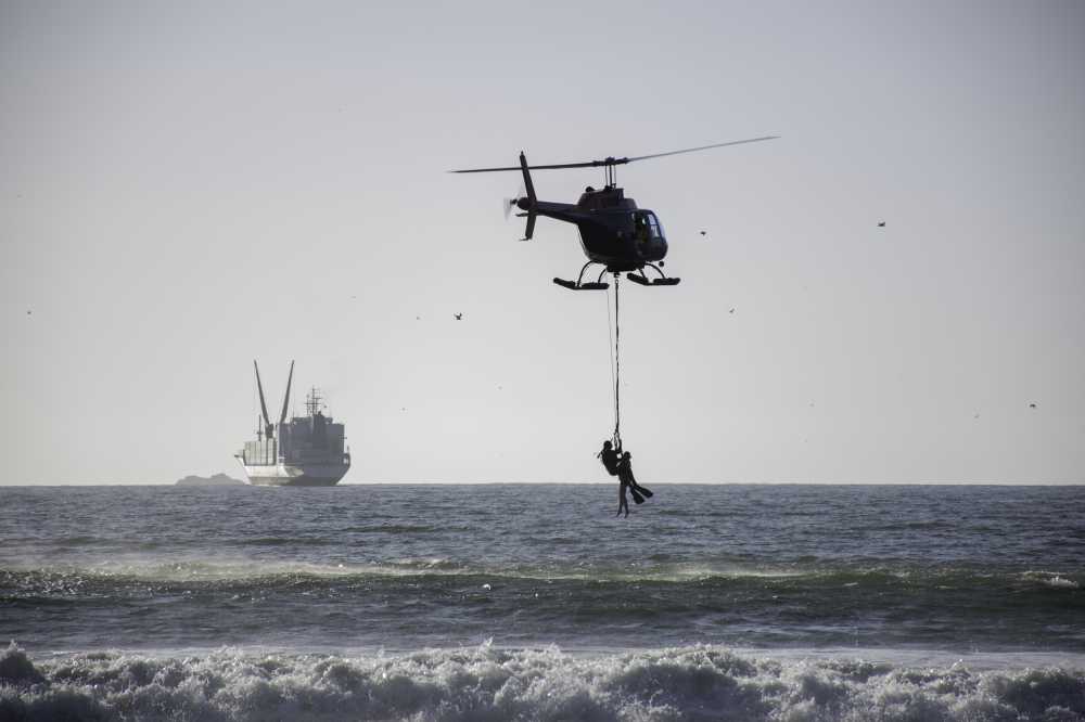 直升机海海洋救援