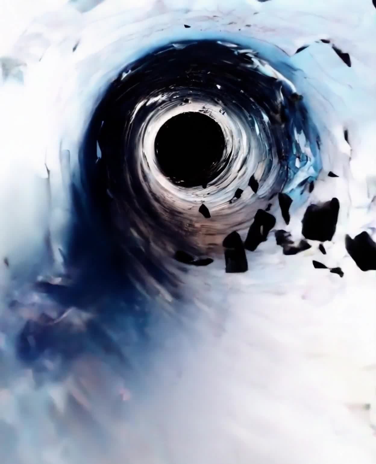 黑暗隧道碎片推进的抽象空间