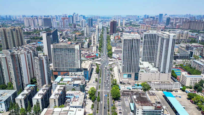 湖北襄阳城市风光旅游景区航拍摄影图 