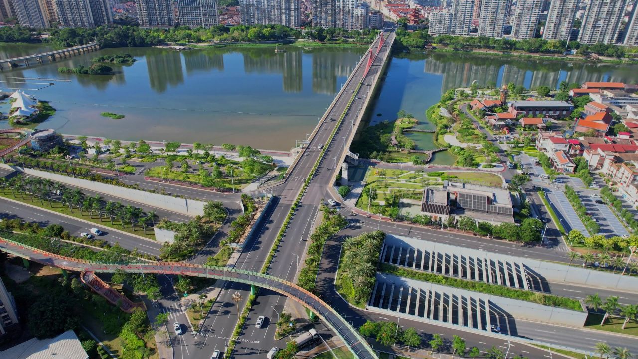 航拍漳州战备大桥景观
