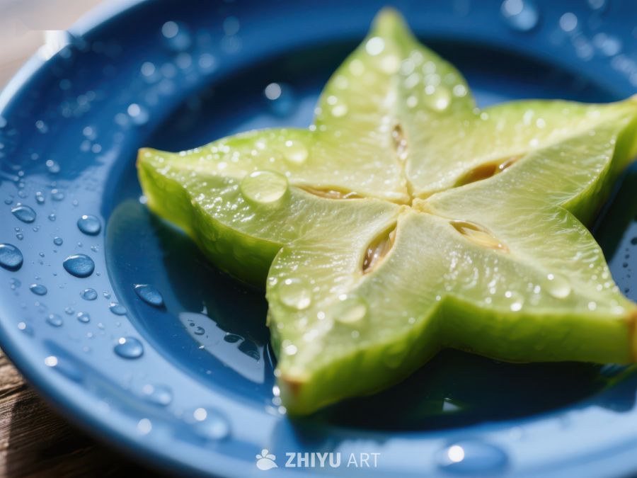 切片杨桃的星形图案 422