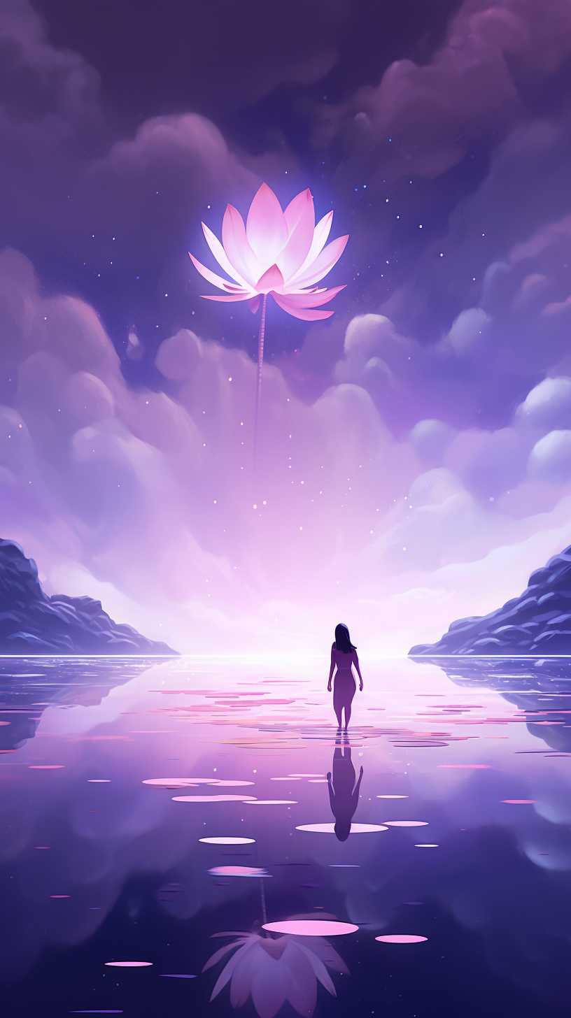 紫色唯美背景图