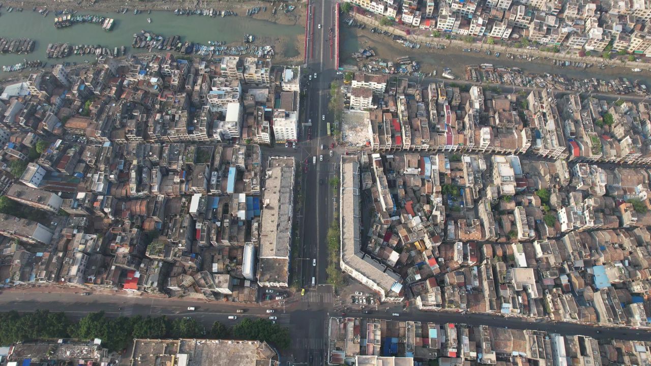 广西北海城市风光旅游景区航拍 