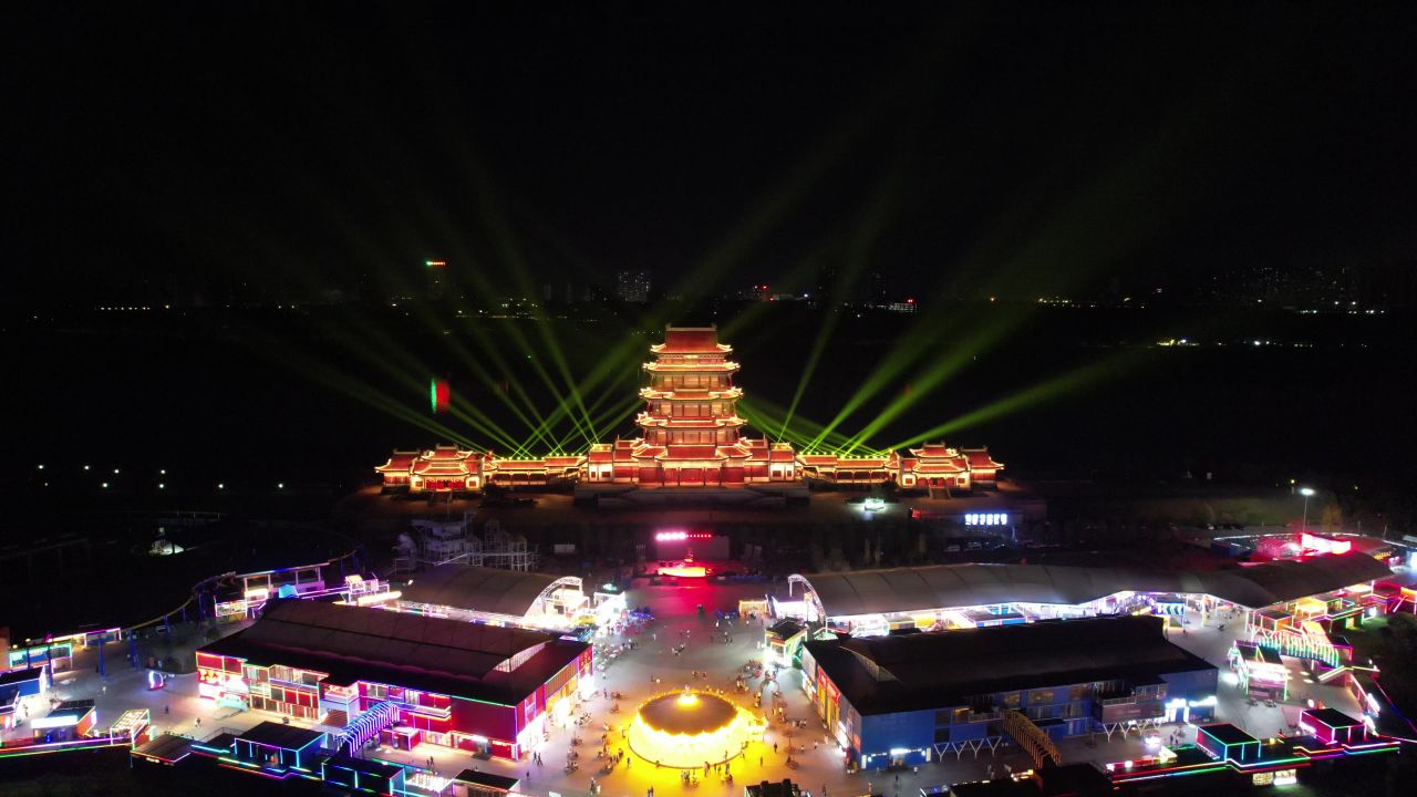 湖南湘潭万楼地标建筑航拍