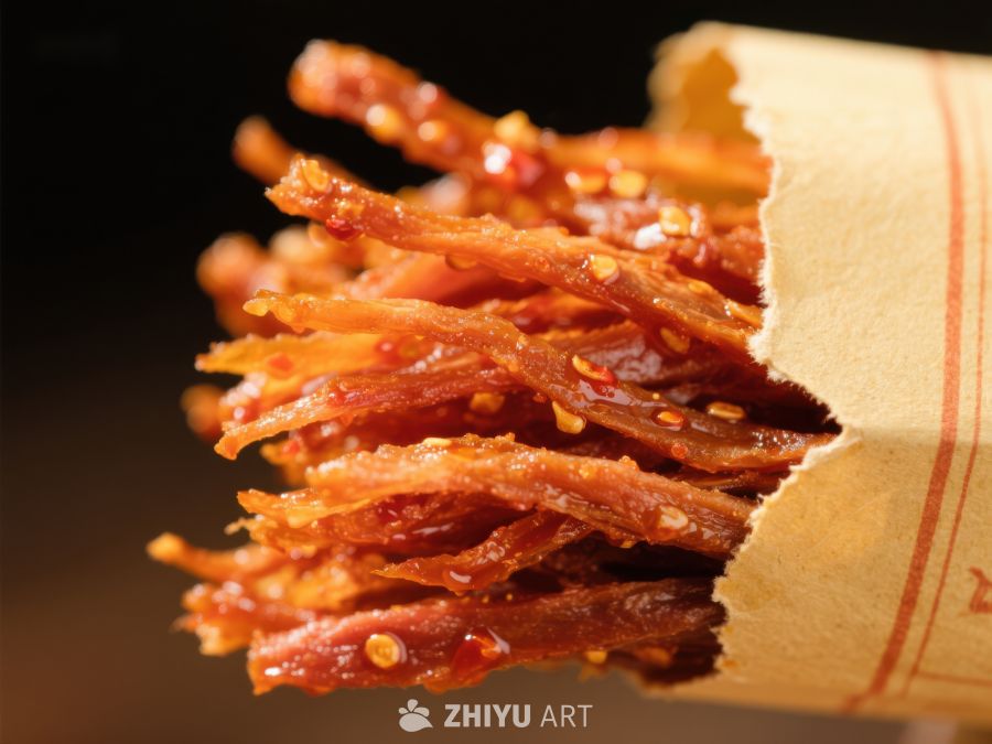 香辣肉干特写 1624