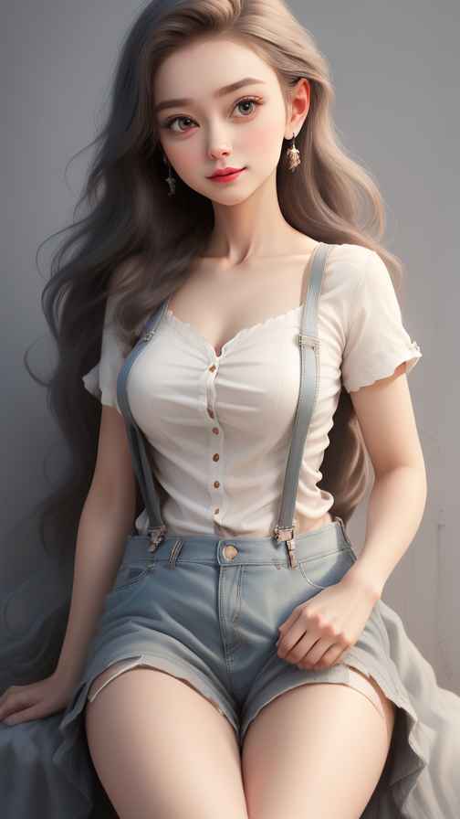 吊带高级美女