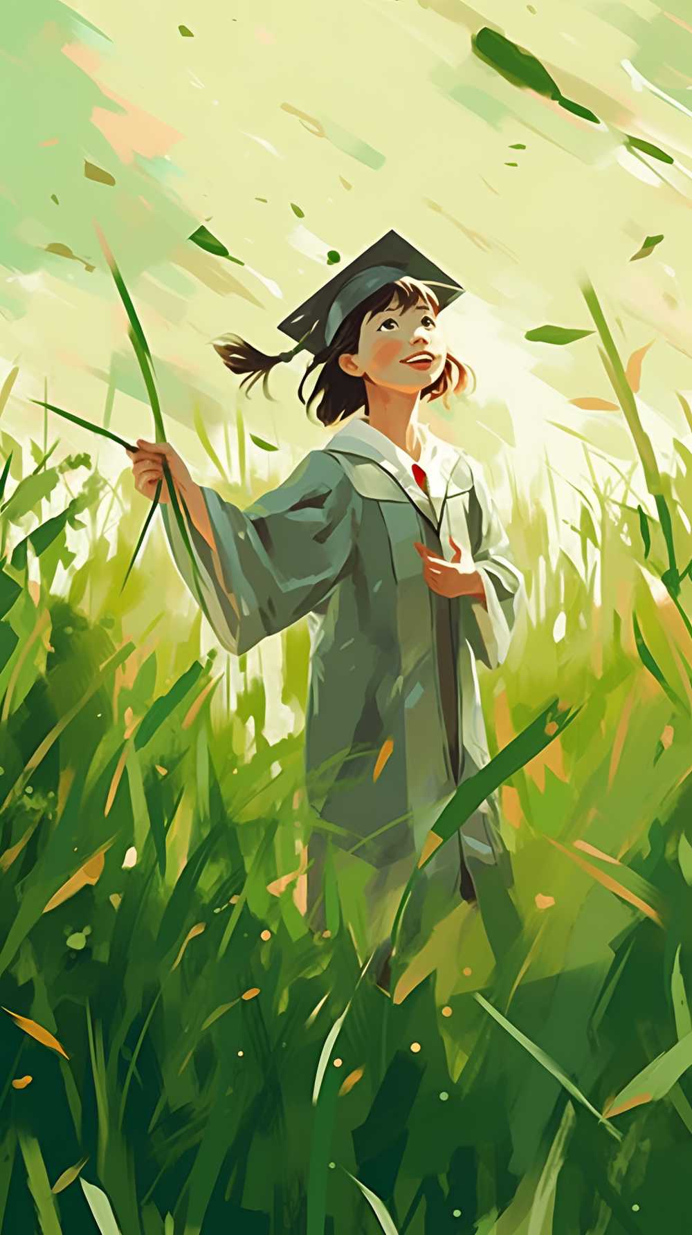 毕业季插画青春我的梦