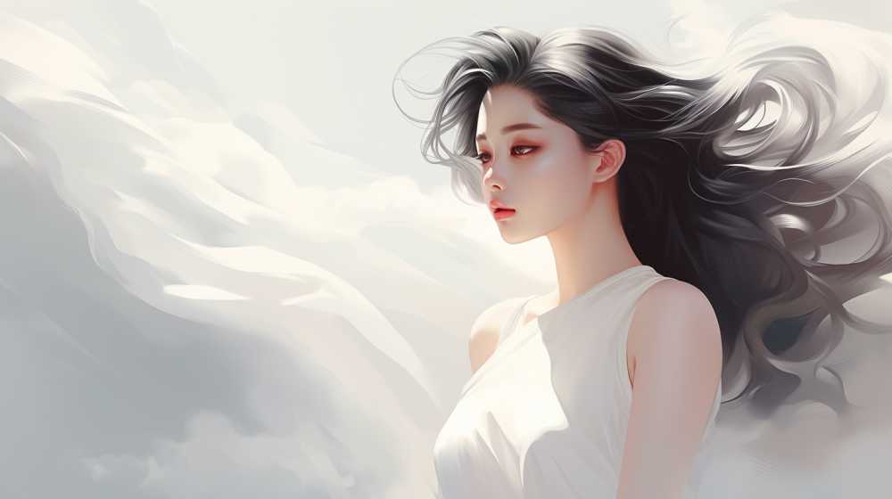 浅色唯美背景艺术图