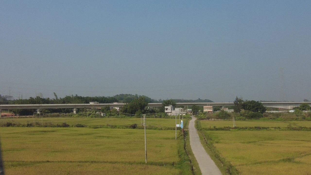 旅途火车窗外风光实拍 