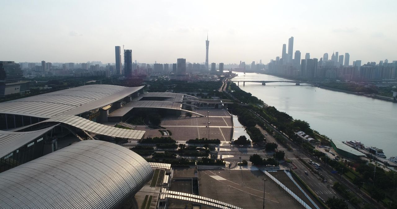 广州航拍（会展中心江边）