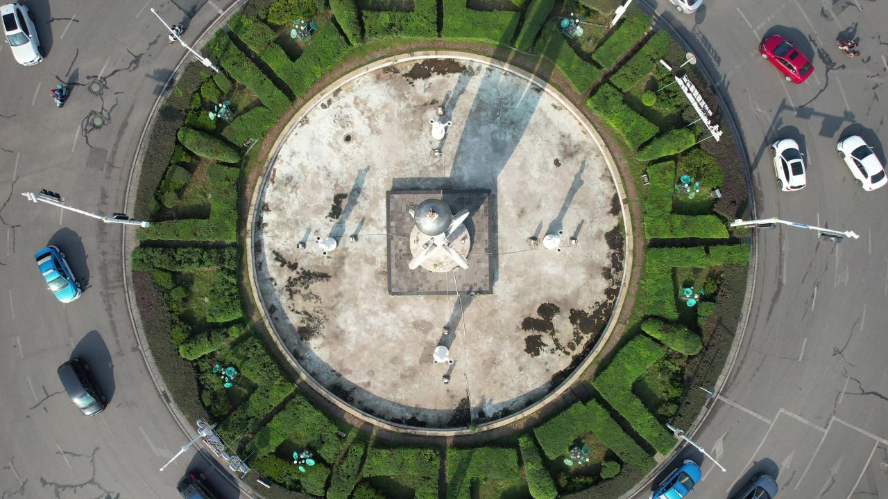 湖南湘潭城市风光地标建筑航拍 