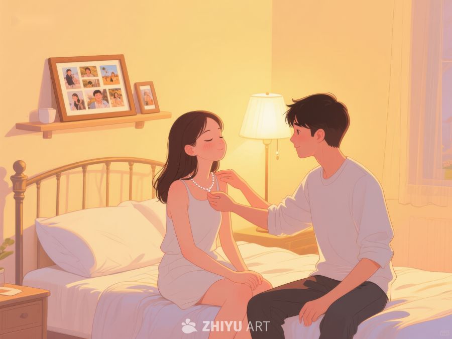 温馨时刻：情侣卧室互动 790