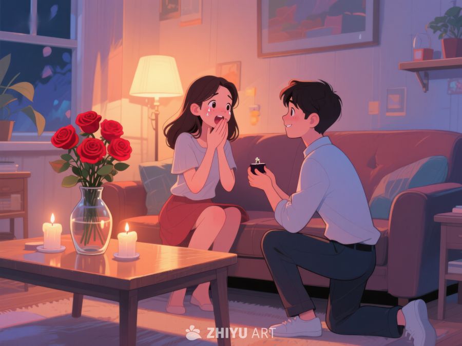 温馨室内求婚场景 777