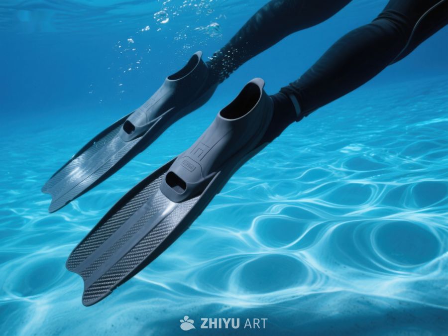 水下泳者脚蹼特写 186