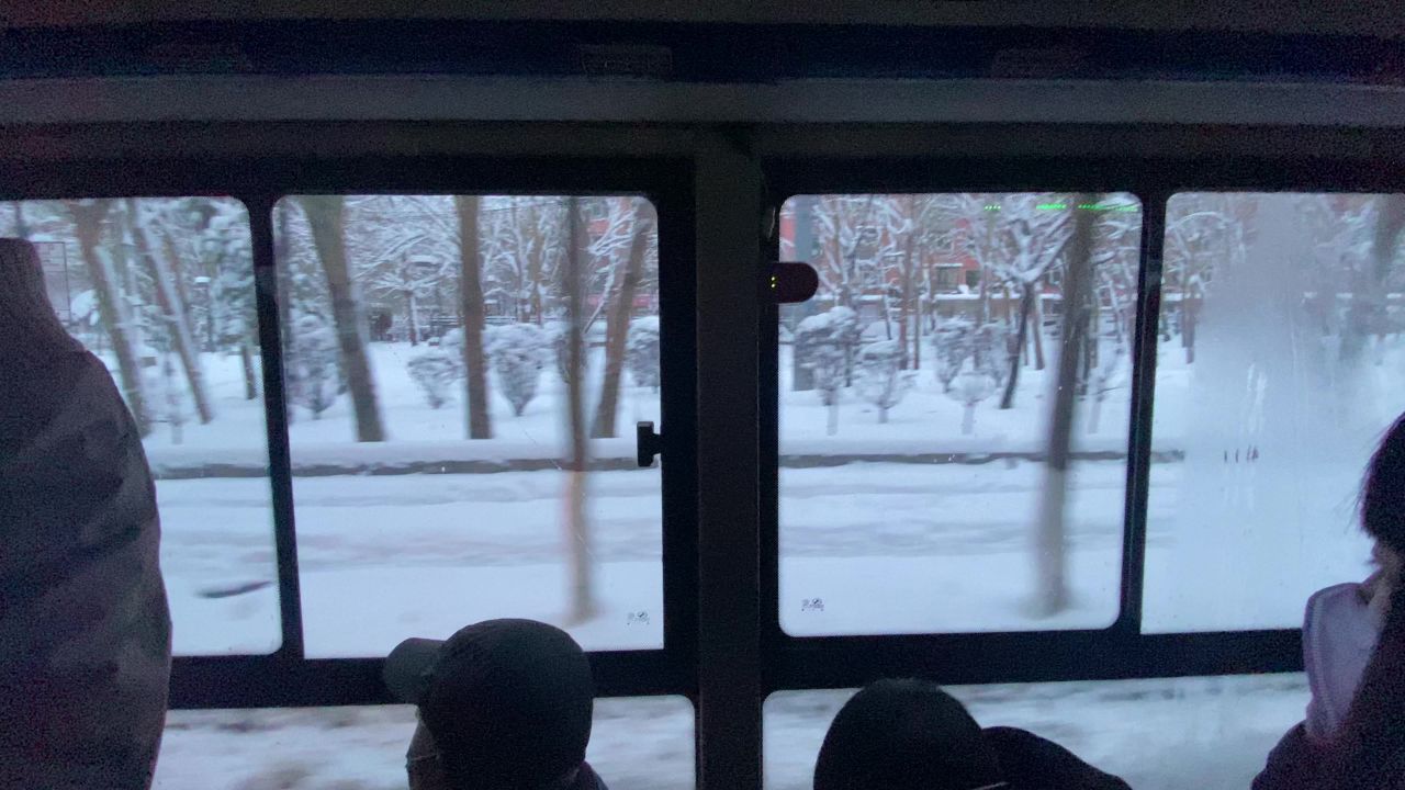 冬天的公交车