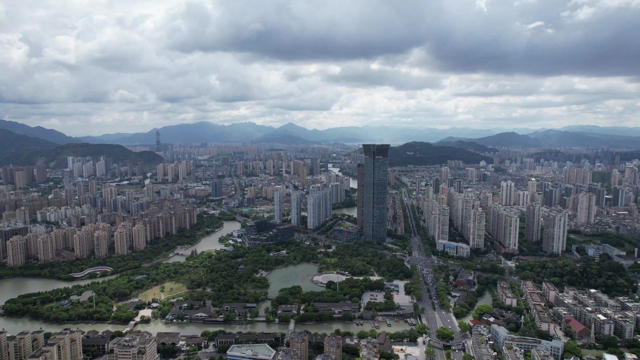 温州城市大景航拍