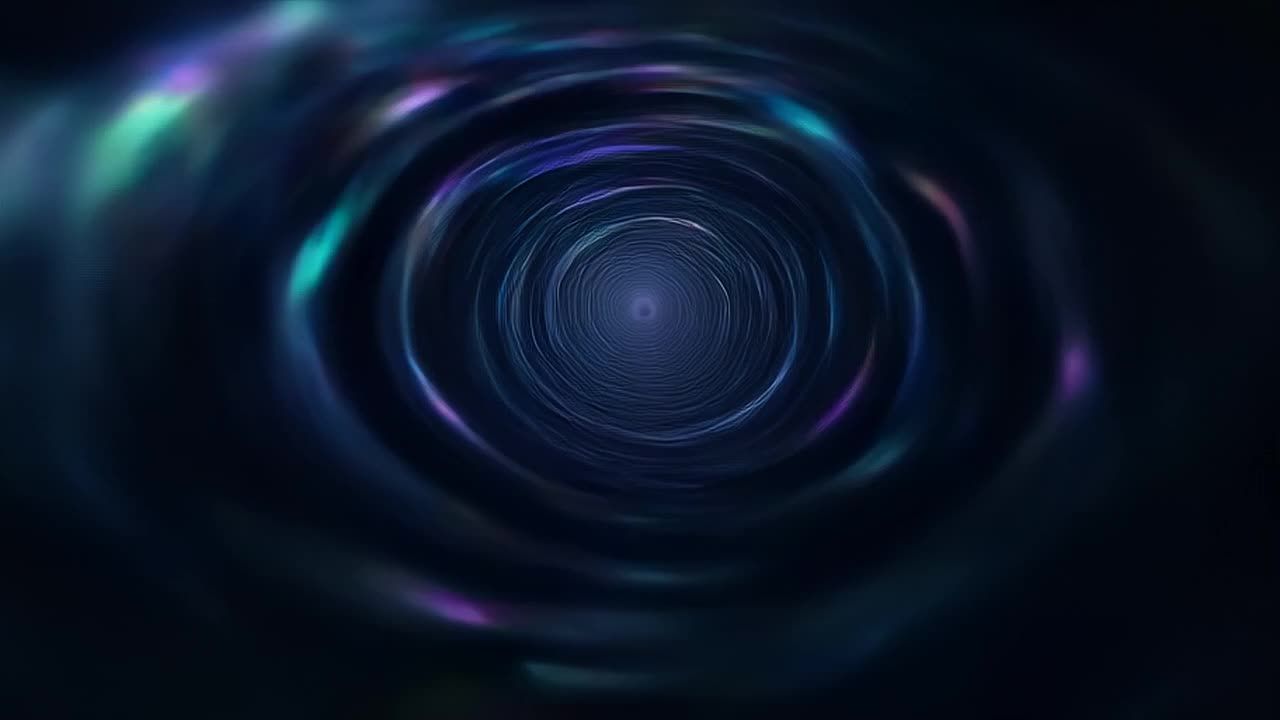 一个旋转的漩涡，由空中细薄的黑色和灰色漩涡组成。摄