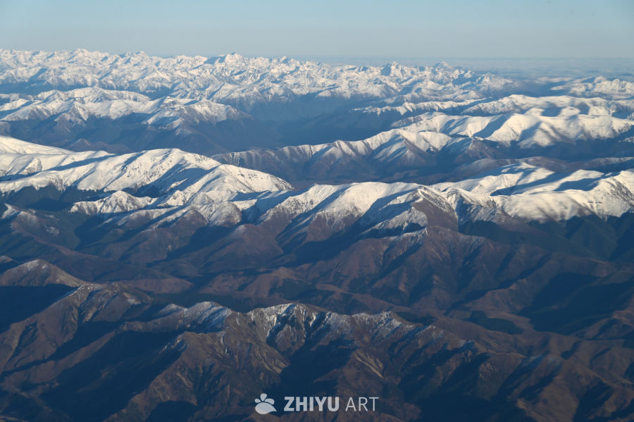 新西兰北岛飞南岛万米高空航班上看雪山之巅的壮丽风景 4