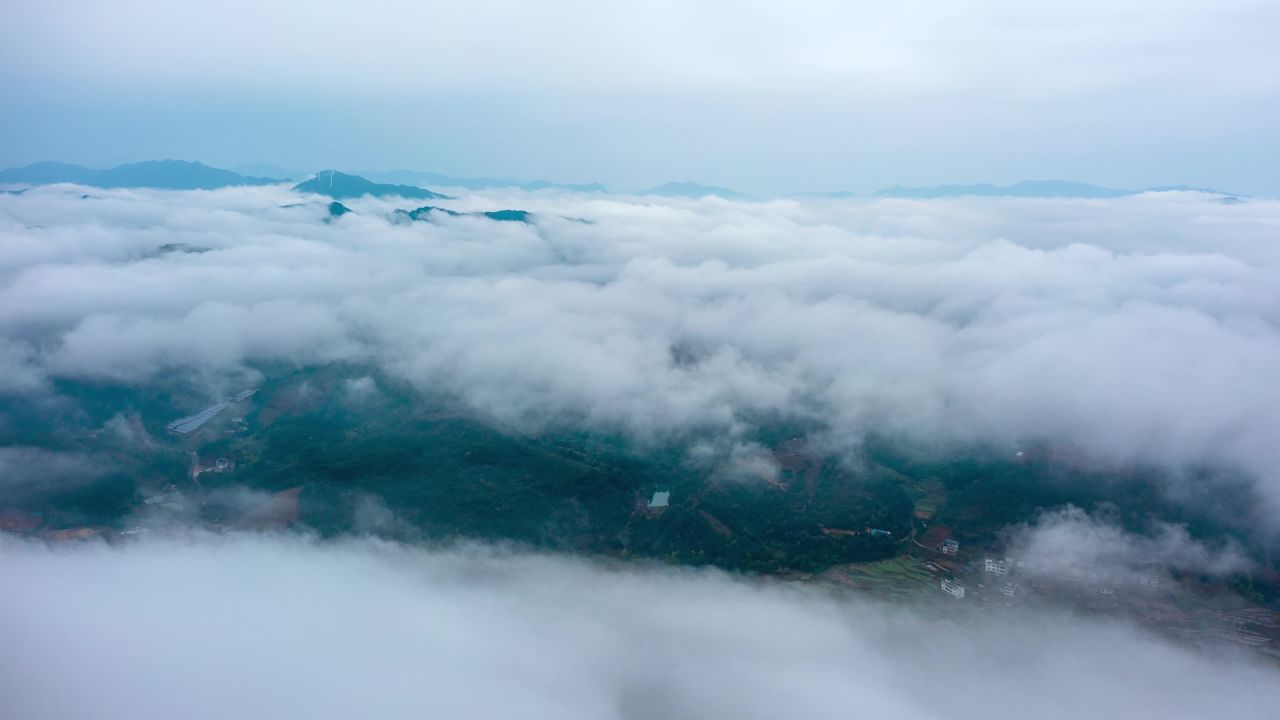 江西龙南南武当山航拍延时拍摄