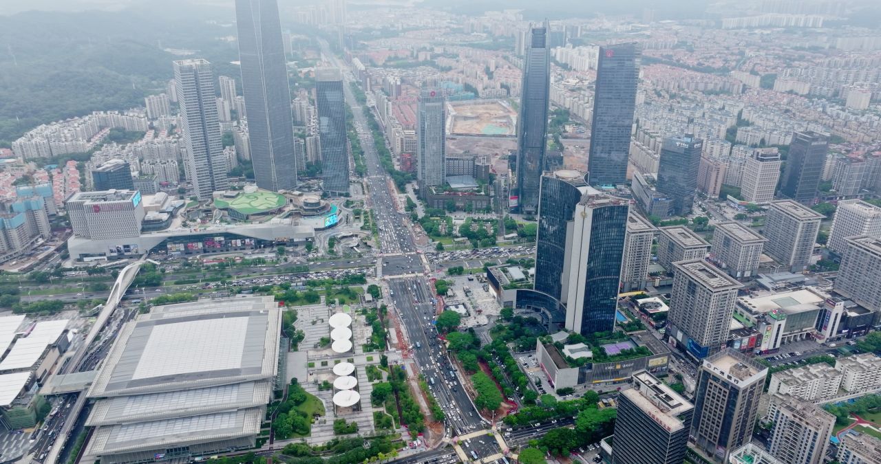 广东东莞城市建筑风光航拍 13