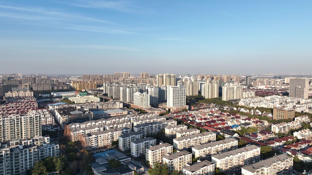 4K航拍城市建筑交通道路风光大景 2