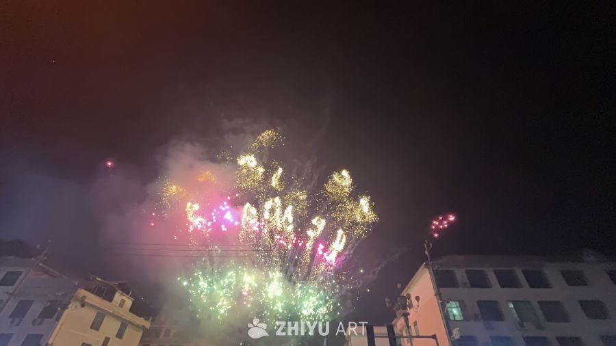 璀璨夜空的烟花