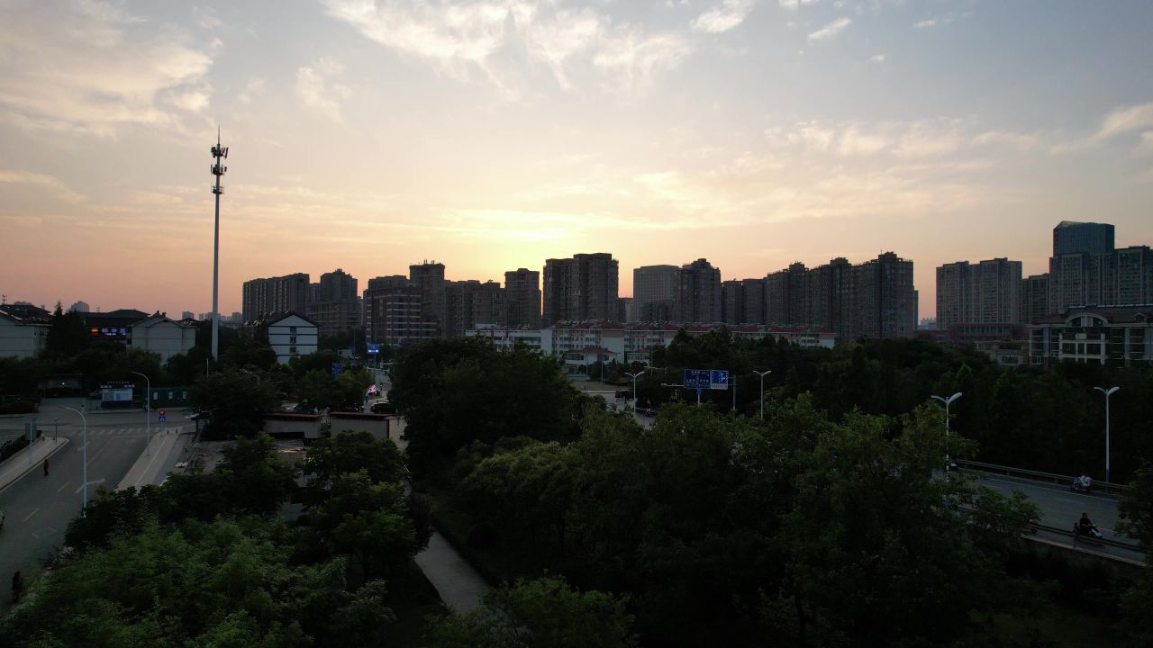 江苏宿迁城市风光旅游景区航拍