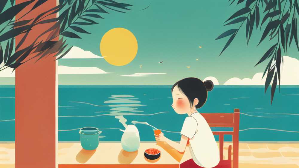 夏季插画小暑