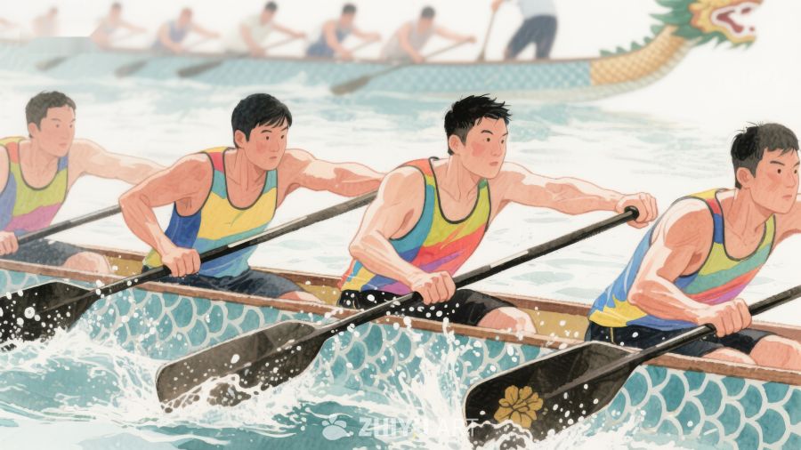 龙舟竞赛：团队协作与力量展示 330