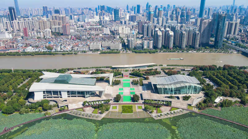 湖北武汉城市风光旅游景区航拍 