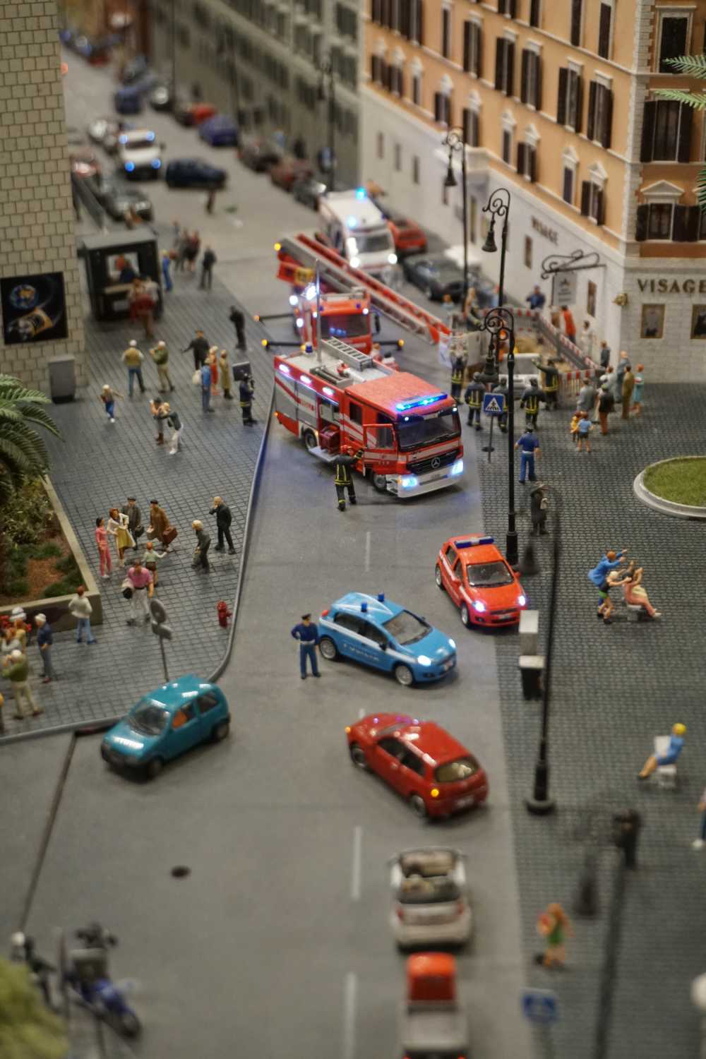微型模型消防路