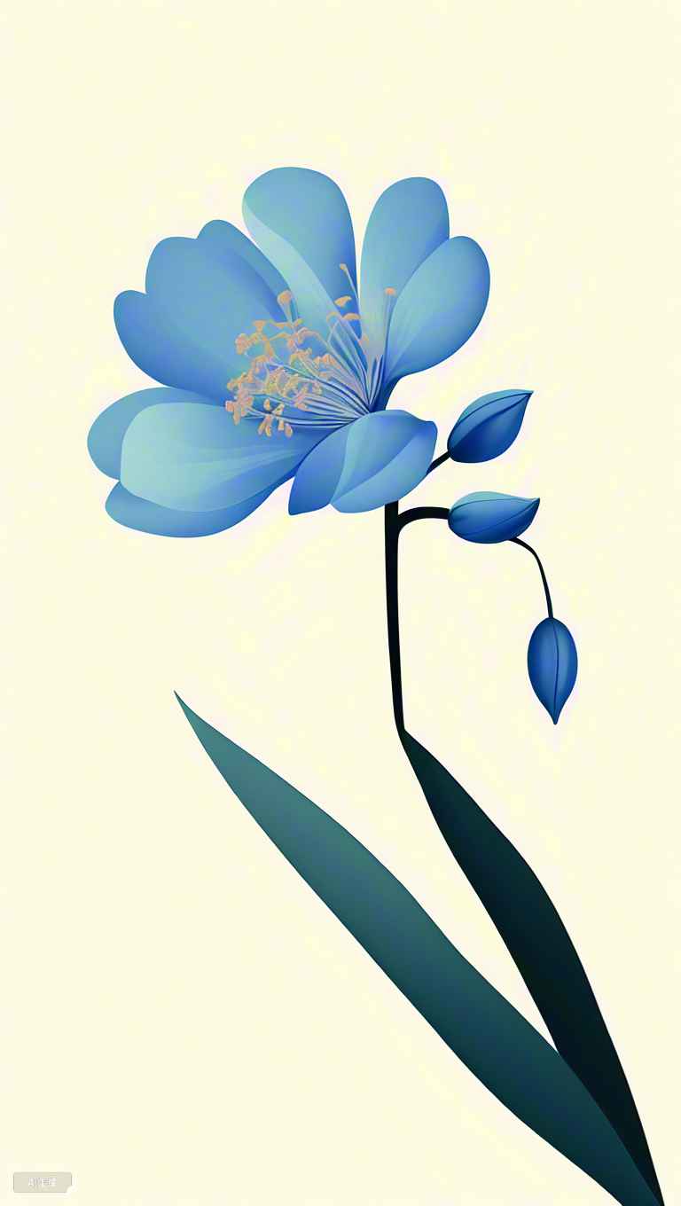 桂花蓝色花蕊花瓣 12