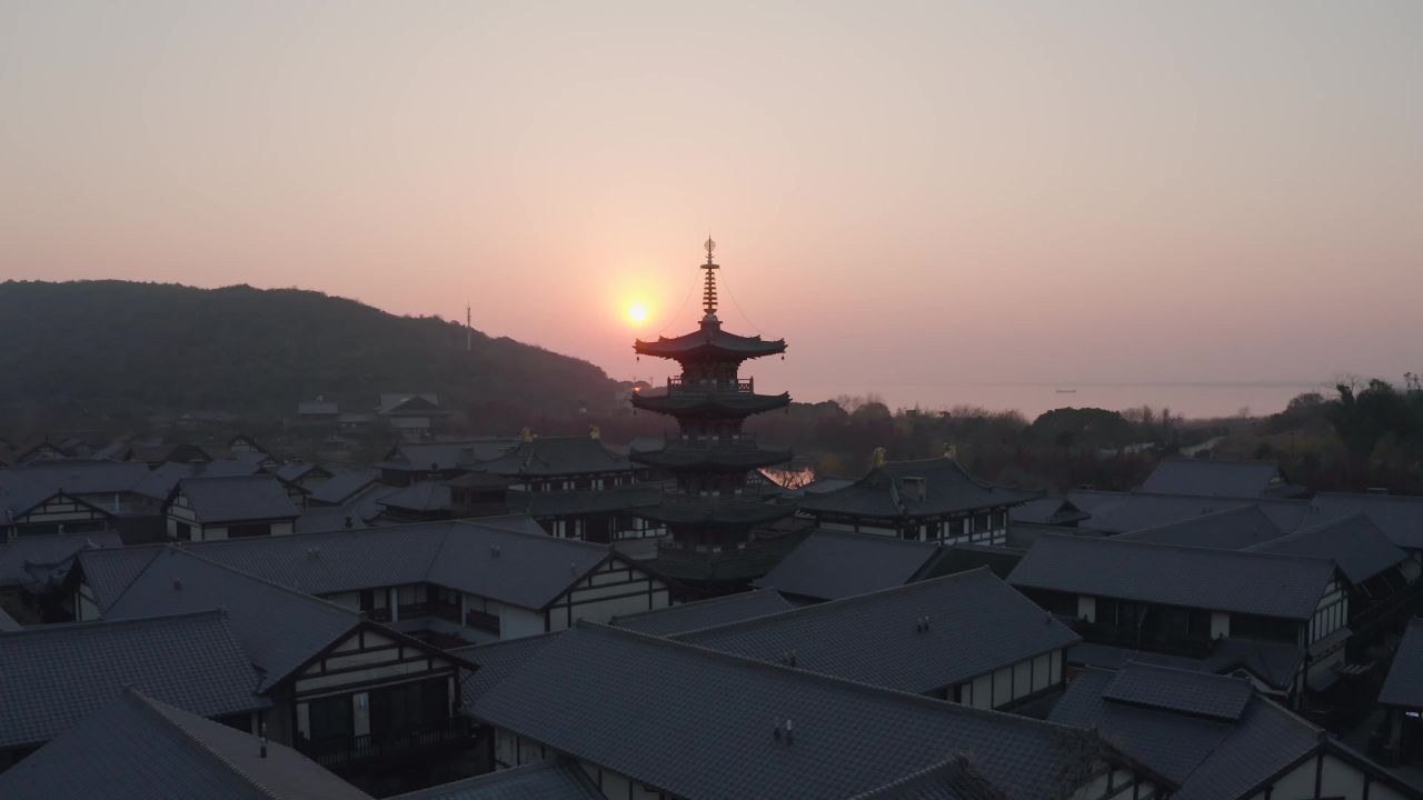 无锡拈花湾日落
