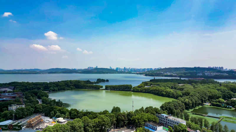 湖北武汉城市建设航拍摄影图 