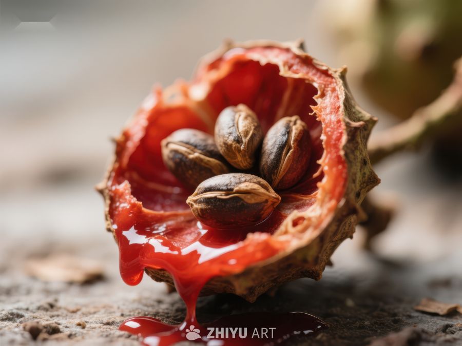 红色果壳中的坚果 175