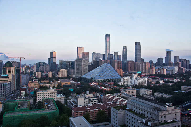 乔福芳草地与国贸CBD同框