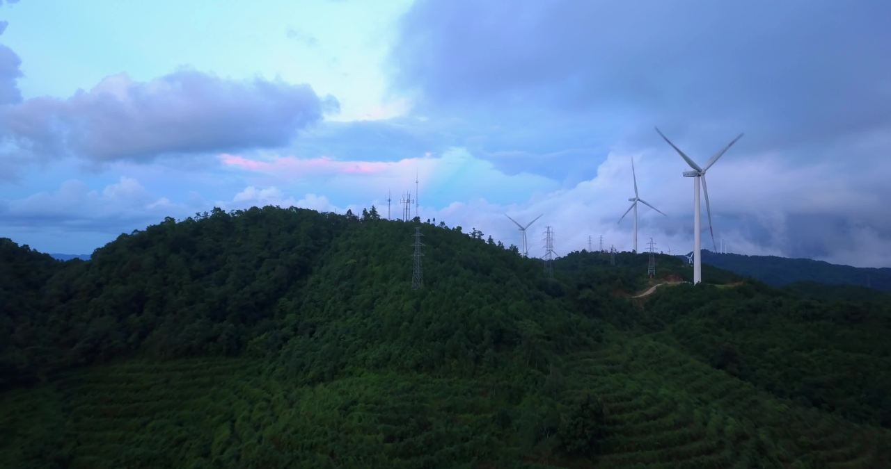 山间风力发电站