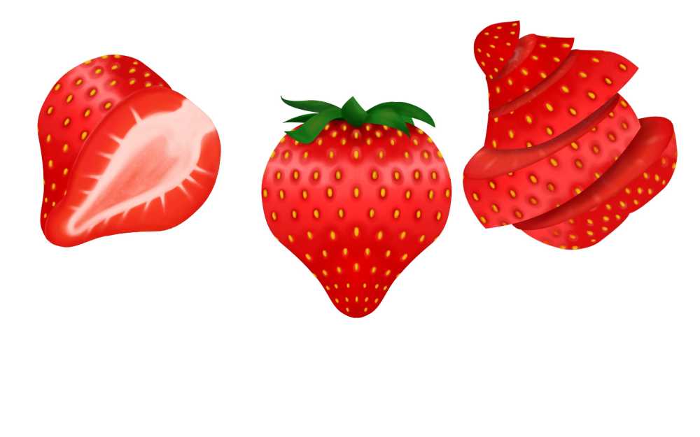 草莓浆果野生切
