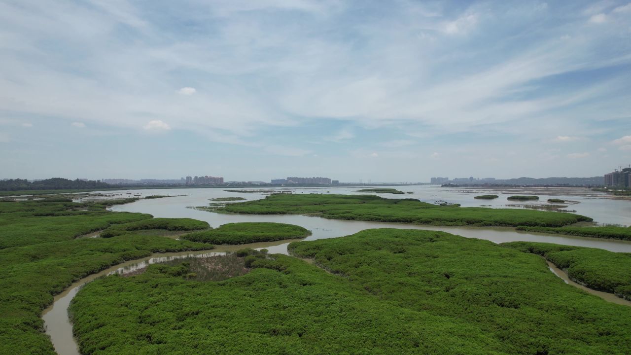 福建泉州城市风光航拍 