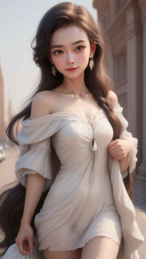 吊带高级美女