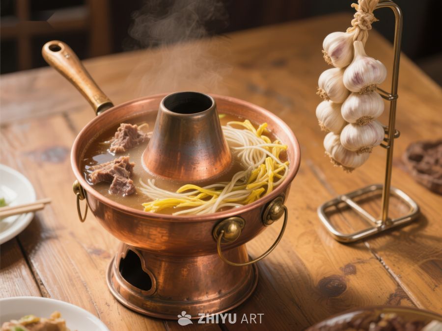 铜锅涮肉，热气腾腾 733