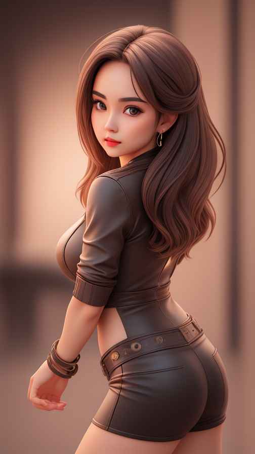 高级感女孩皮衣系列